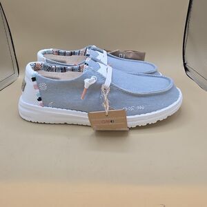 Hey Dude Wendy Boho Light Denim US Women's 5  - EU 36